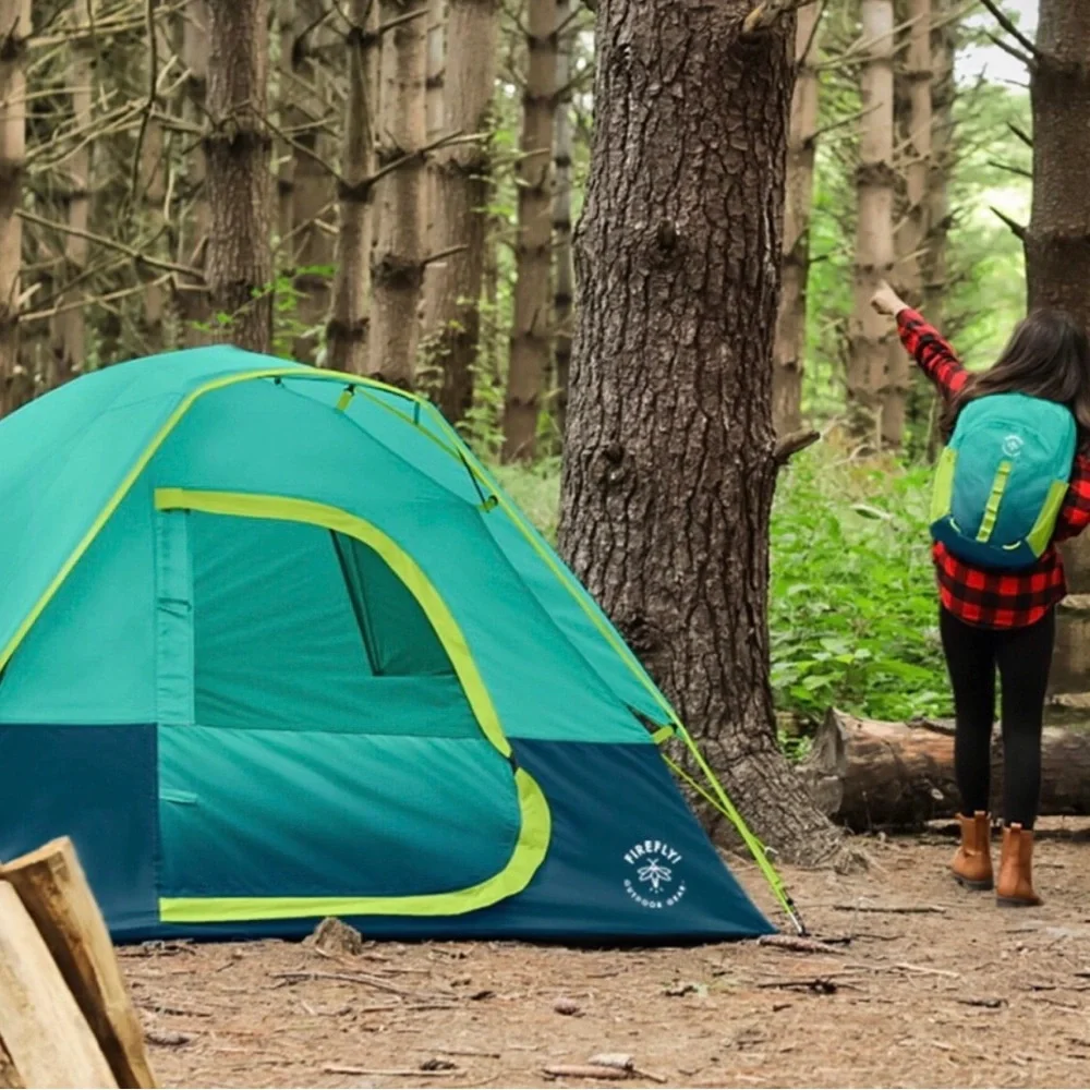 Firefly! Outdoor Gear unisex outdoor camping backpack green. 11”X 4.5” X 16”